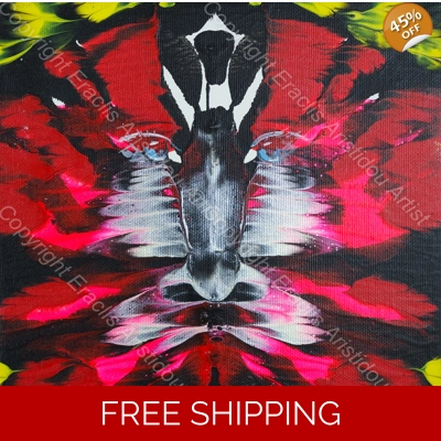 Butterfly Portrait Fiery 293